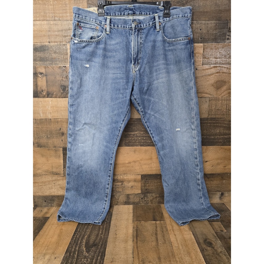 Polo Ralph Lauren Hampton Straight Leg Distressed Jeans Men 38X30 (38x28.5")